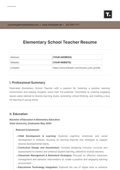 Free Hindi Teacher Resume Template To Edit Online