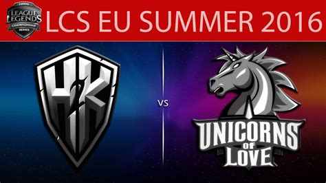 LoL VODs H2k Vs UOL Game 1 LCS EU Summer 2016 24 06 2016 H2k