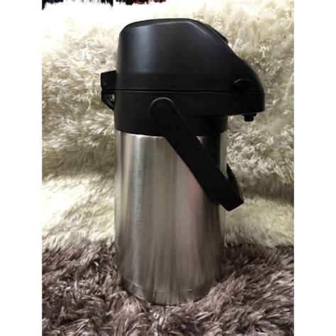 Garrafa T Rmica A O Inox Inquebr Vel Litros C Alavanca Shopee Brasil