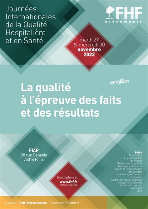 Calaméo Programme Journées Internationales de la Qualité Hospitalière