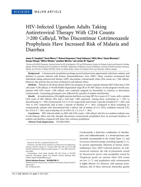 Pdf Hiv Infected Ugandan Adults Taking Antiretroviral Therapy With