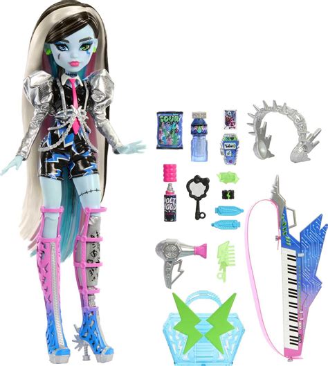 Monster High Doll Amped Up Frankie Stein Rockstar With Instrument And