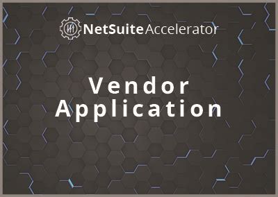 Vendor Application NetSuite Accelerator