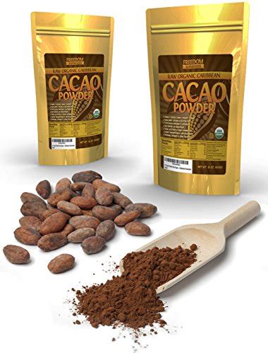 Organic Raw Cacao Cocoa Powder Best 100 Dark Chocolate Taste Pure