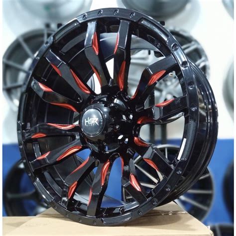 Jual VELG RACING HSR BURNEH R20 LEBAR 9 H6X139 7 MOBIL PAJERO FORTUNER