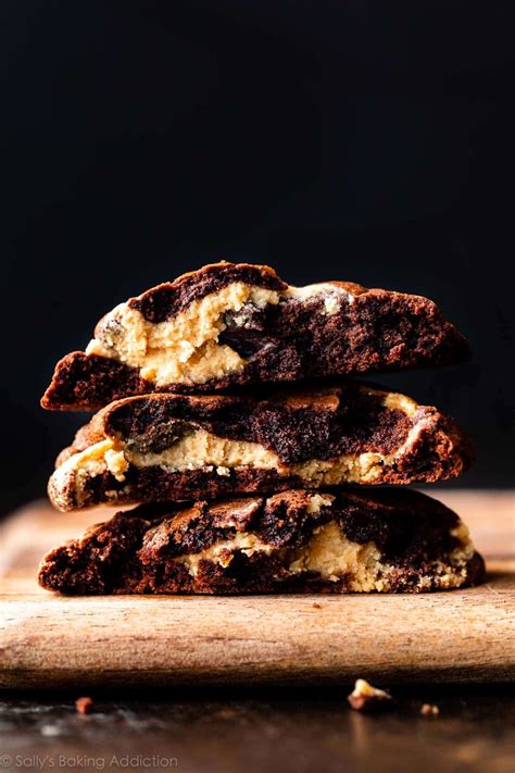 Peanut Butter Filled Brownie Cookies Pedfire