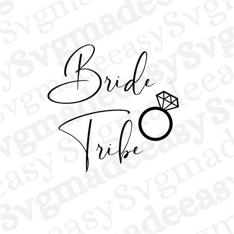 Bride Tribe Svg Bride Squad Svg Team Bride Svg Wedding Svg Etsy