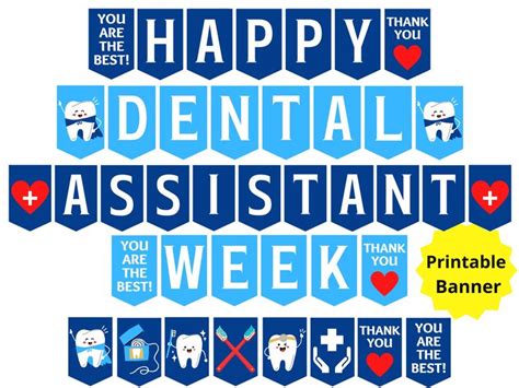 Dental Assistant Week Banner Happy Dental Assistant Week Sign Dental Assistant Appreciation