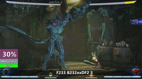 Injustice Swamp Thing Combo Guide Easy To Follow Youtube