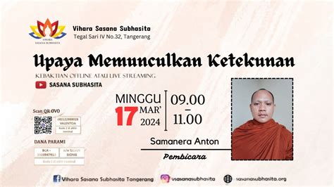 Kuvisasu Online Samanera Anton 17 Maret 2024 Vihara Sasana