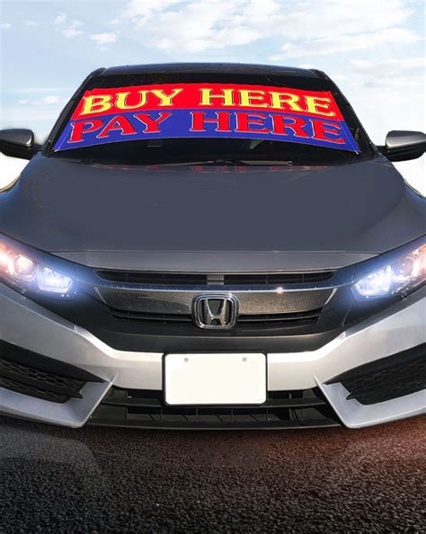 Custom Windshield Banners Car Window Banners Ffn