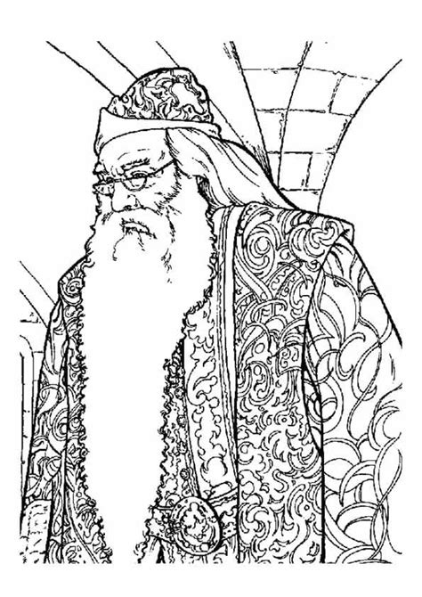 Dumbledore Coloring Page Coloring Pages