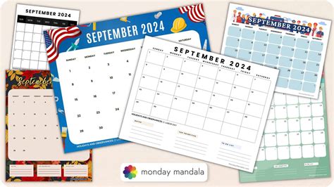 September 2024 Calendar Printable Free Pdf Deina Eveline