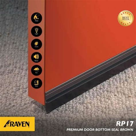 Jual ORIGINAL RAVEN Door Bottom Seal RP 17 White Atau Brown 3 Meter