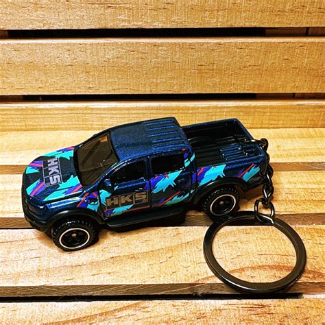 Hot Wheels Keychain Blue Etsy