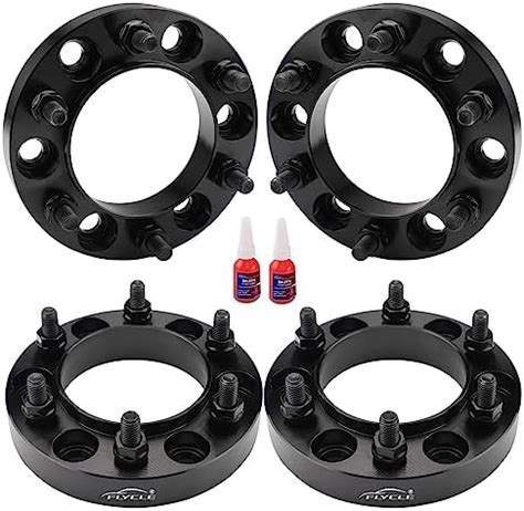 Amazon DCVAMOUS 2PC Black 6x5 5 Hubcentric Wheel Spacers 1 25 Inch