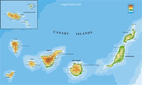 Mapa Las Islas Canarias Modern Present Updated Map Of Asia And Middle