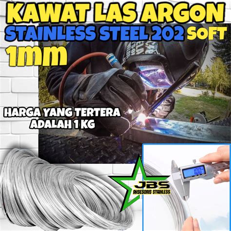 Jual Kawat Las Argon Stainless Soft Kg Shopee Indonesia