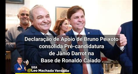 Declaração de Apoio de Bruno Peixoto consolida a Pré candidatura de