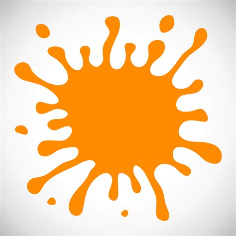 Orange Hand Drawn Paint Splash 12778220 Vector Art At Vecteezy