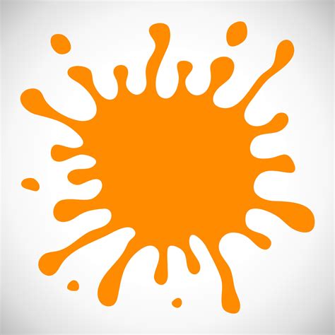 Orange Hand Drawn Paint Splash 12778220 Vector Art at Vecteezy