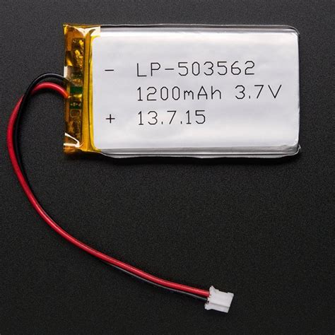 Lithium Ion Polymer Battery 3 7v 1200mAh Corzotech