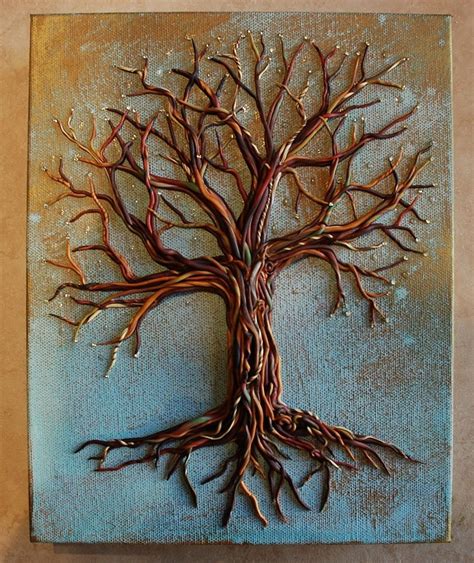 X Polymer Clay Tree By Laura Fesser Hot Glue Art Polymer Clay Art