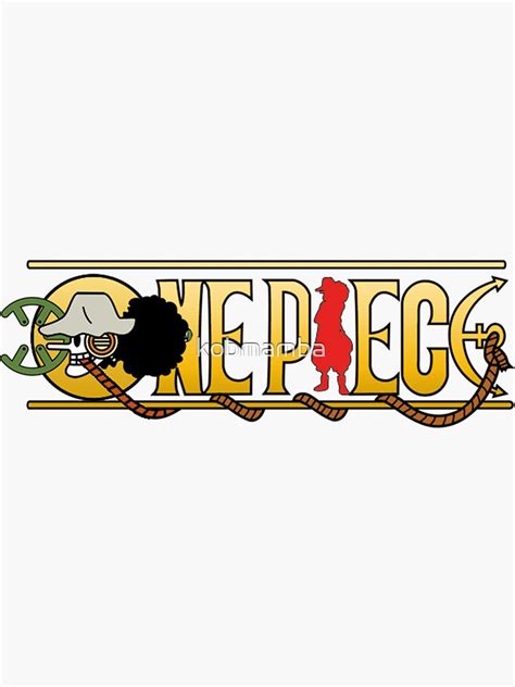 Usopp One Piece Logo Sticker For Sale By Kobmamba Redbubble