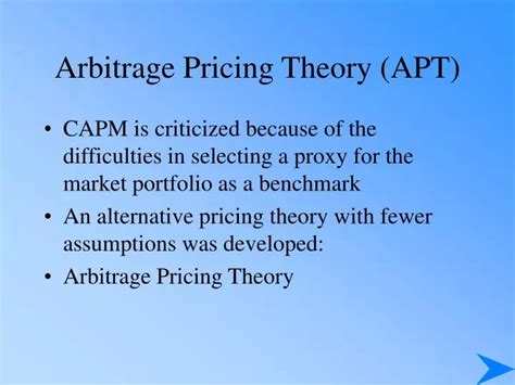 Ppt Arbitrage Pricing Theory Apt Powerpoint Presentation Free