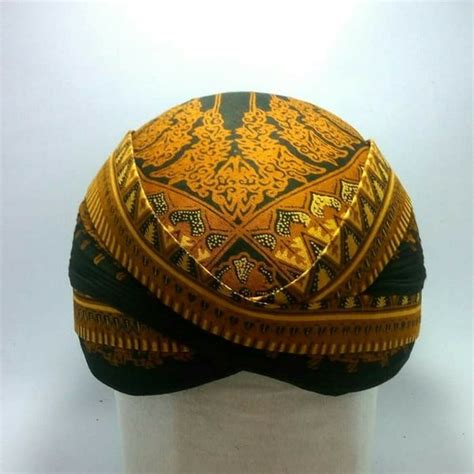 Jual Blangkon Motif Batik Model Perbawan Solo Tanpa Mondolan Di Lapak