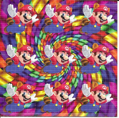 Flying Mario LSD Blotter Art Psychedelic Acid Free Paper - Etsy