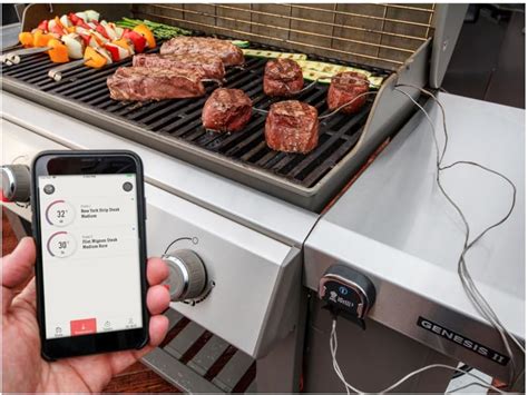 Weber IGrill 3 BBQ Thermometer Smart Digital Meat Thermometer With