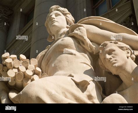 America Statue Four Continents Alexander Hamilton U S Custom House