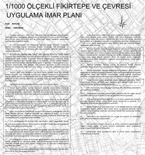 Fikirtepe Nazım Ve Uygulama İmar Planı İmar Panosu