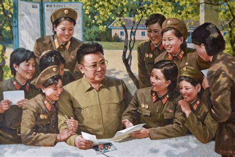 President Kim Il Sung Chairman Kim Jong Il And General Secretary Kim