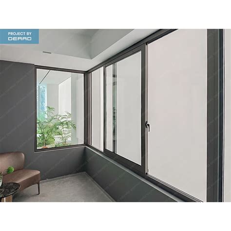 Sliding Windows Office Building Library Balcony Glass Windows Aluminum Frame Sliding Window