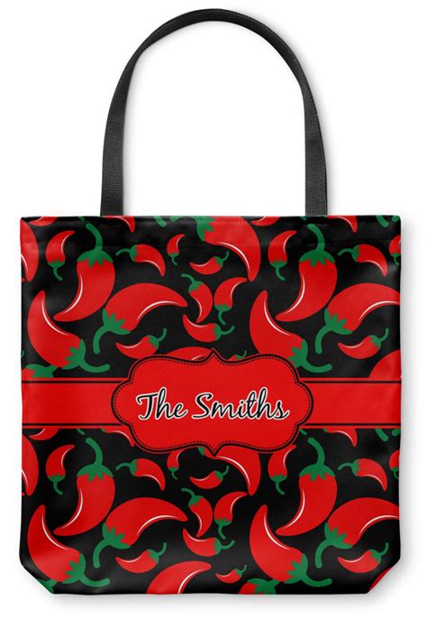 Custom Chili Peppers Canvas Tote Bag Personalized Youcustomizeit