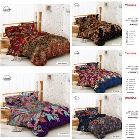 Jual Sprei Batik Carmina Single X New Motif Sprei Batik By