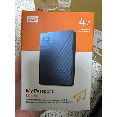 Wd My Passport Ultra 4tb 25吋usb C 外接式硬碟 星曜藍 蝦皮購物