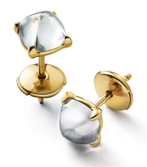 Baccarat Gold Vermeil And Crystal M Dicis Mirror Stud Earrings Harrods Uk