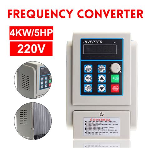 4kw 220v 20a Single Phase Input 3 Phase Output Pwm Frequency Converter