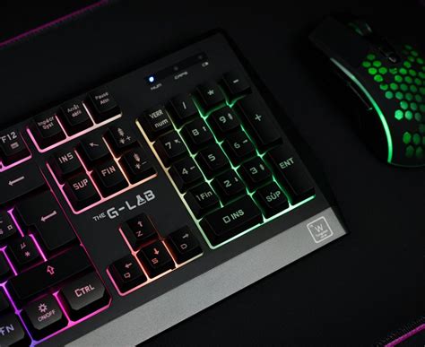 The G Lab Combo Tungsten Ensemble Clavier Et Souris Gamer Sans Fil