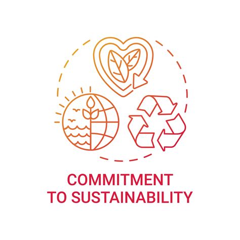 Commitment To Sustainability Concept Icon Vector Art At Vecteezy