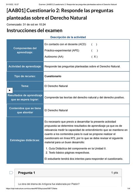 Examen AAB01 Cuestionario 2 Responde Las Preguntas Planteadas Sobre