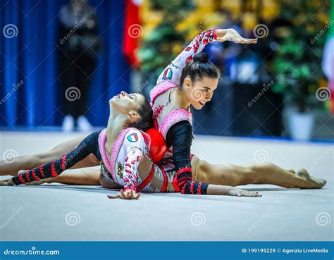 Rhythmic Gymnastics Italian Serie A Championship Editorial Stock