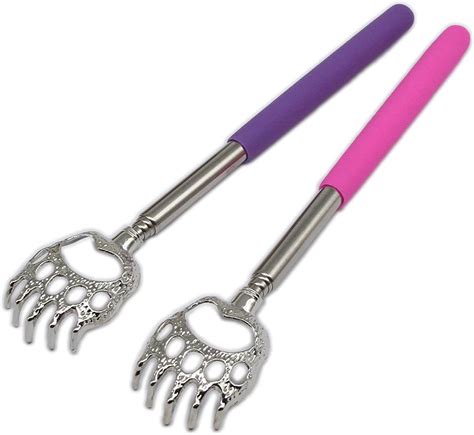 Yeipis 3 Pack Different Back Scratcher Metal Portable