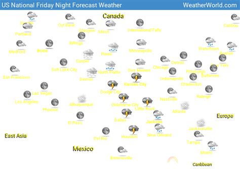 Southwest US Weather Map - WeatherWX.com Maps