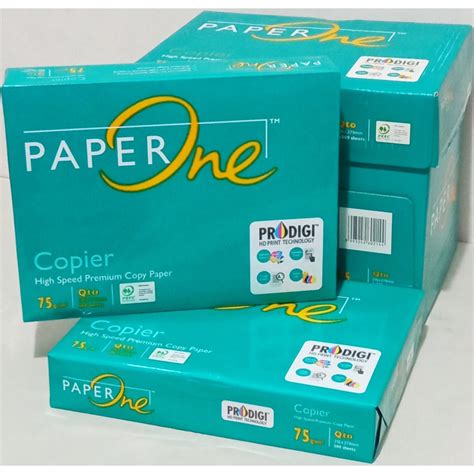 Jual Paper One Q4 75 Gram Office Paper Print Per Rim Shopee Indonesia