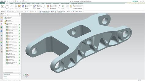 SIEMENS NX 10 PART DESIGN RIB YouTube