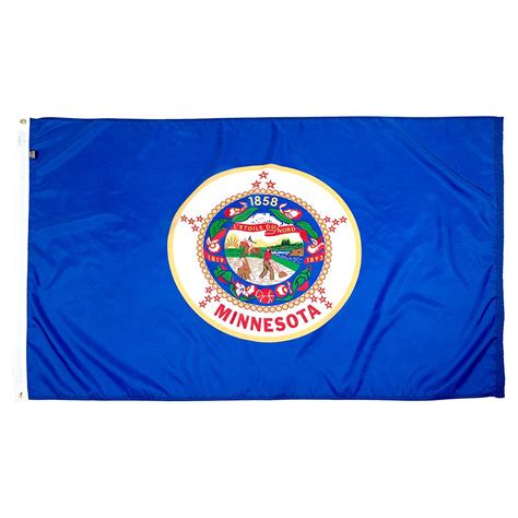 Minnesota State Flag Nylon 3x5 Fly American Flags